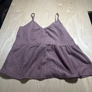 Maurice's Blouse Sphaghetti Strap Purple Women's Size Large